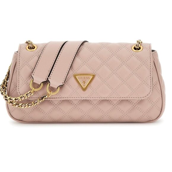 Guess Handbags - GUESS Giully Rosewood Convertible Crossbody Flap NWT